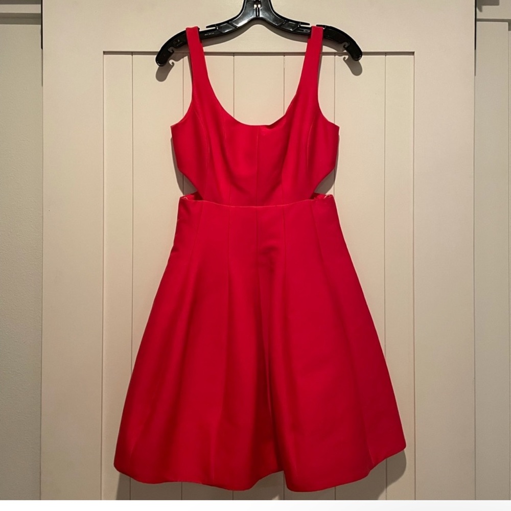 Halston Heritage Fit and Flare dress Poppy, NWT 2